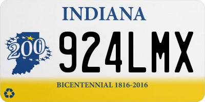 IN license plate 924LMX