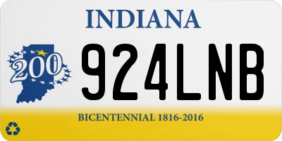 IN license plate 924LNB