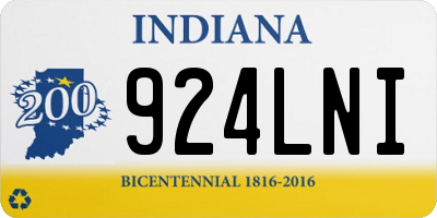 IN license plate 924LNI