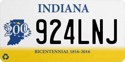 IN license plate 924LNJ