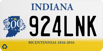 IN license plate 924LNK