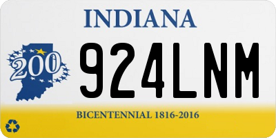 IN license plate 924LNM