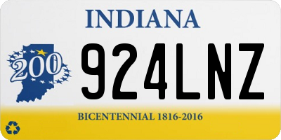 IN license plate 924LNZ