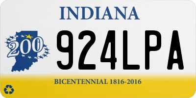 IN license plate 924LPA