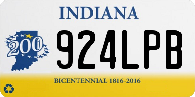 IN license plate 924LPB