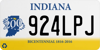 IN license plate 924LPJ