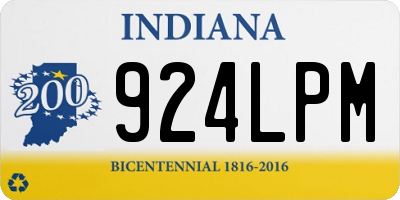 IN license plate 924LPM