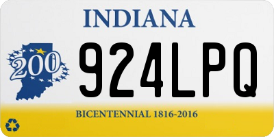 IN license plate 924LPQ