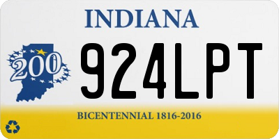IN license plate 924LPT