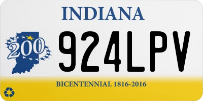 IN license plate 924LPV