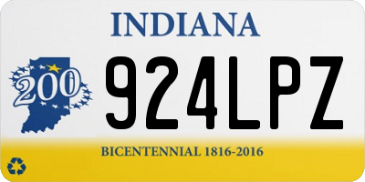 IN license plate 924LPZ