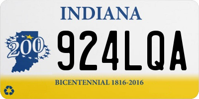 IN license plate 924LQA