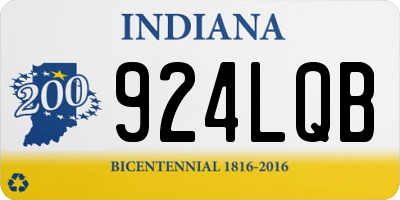 IN license plate 924LQB