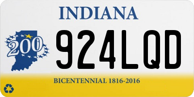 IN license plate 924LQD