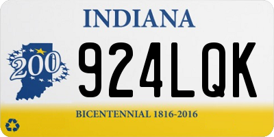 IN license plate 924LQK