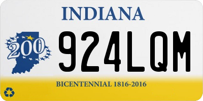 IN license plate 924LQM