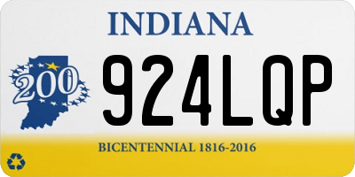 IN license plate 924LQP