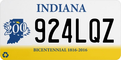 IN license plate 924LQZ