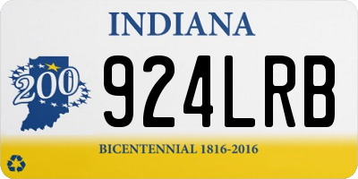 IN license plate 924LRB