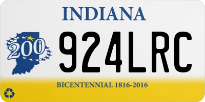 IN license plate 924LRC