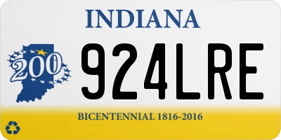 IN license plate 924LRE