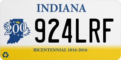 IN license plate 924LRF