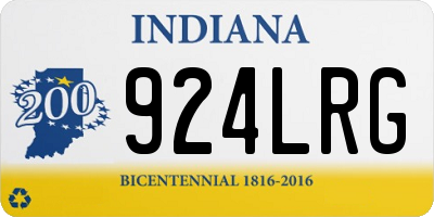 IN license plate 924LRG