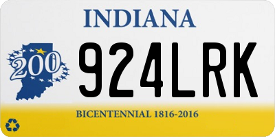 IN license plate 924LRK