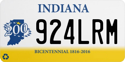 IN license plate 924LRM