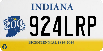 IN license plate 924LRP