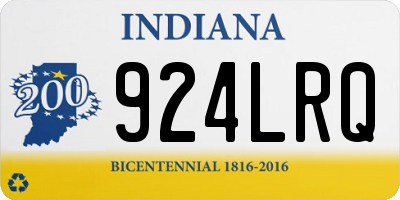 IN license plate 924LRQ
