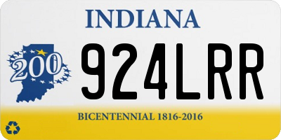 IN license plate 924LRR