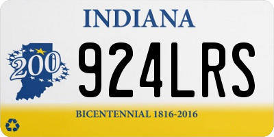 IN license plate 924LRS