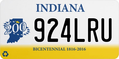 IN license plate 924LRU