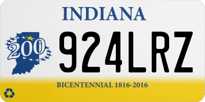 IN license plate 924LRZ