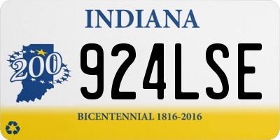 IN license plate 924LSE