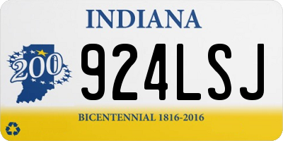 IN license plate 924LSJ
