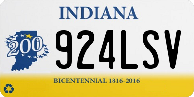 IN license plate 924LSV