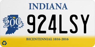 IN license plate 924LSY