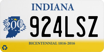 IN license plate 924LSZ