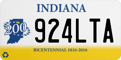 IN license plate 924LTA