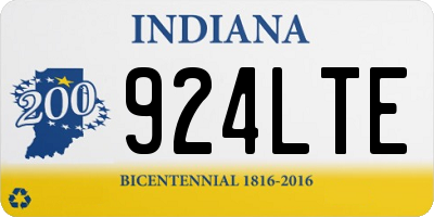 IN license plate 924LTE