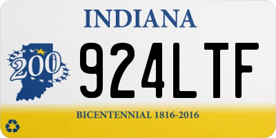 IN license plate 924LTF