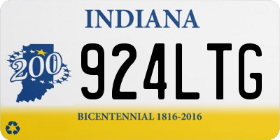 IN license plate 924LTG