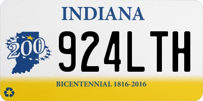 IN license plate 924LTH