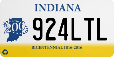 IN license plate 924LTL