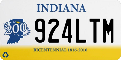 IN license plate 924LTM