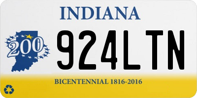 IN license plate 924LTN
