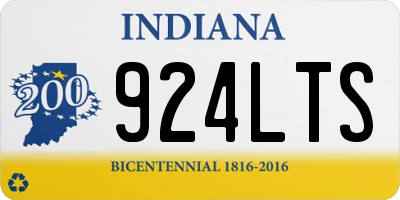 IN license plate 924LTS