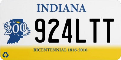 IN license plate 924LTT